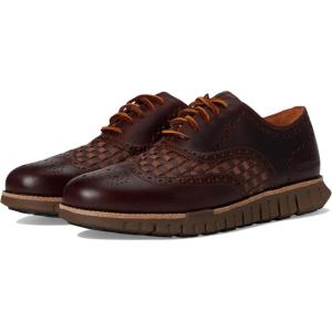 Cole Haan Mens Zerogrand Remastered Plain Toe(Scotch Woven/Lava)