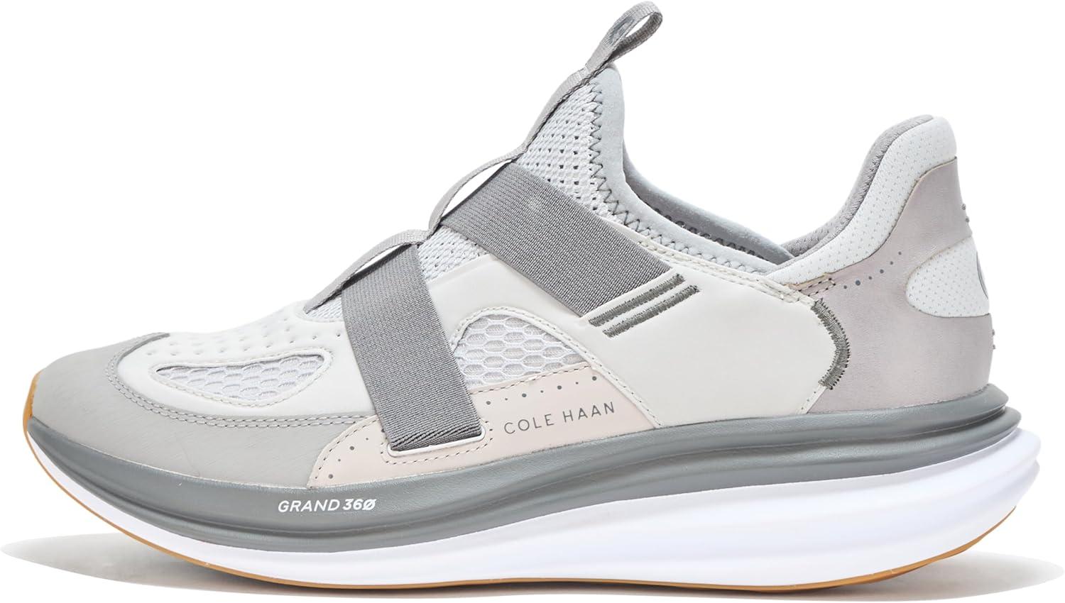image:imageCole Haan Mens Originalgrand Quadstar Monkstrap RunningMicro ChipQuiet ShadeOptic White