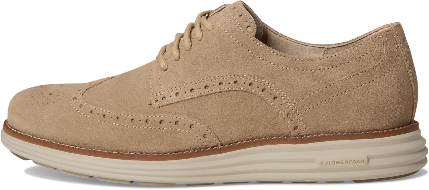 image:imageCole Haan Mens Originalgrand Remastered WingtipCh Birch Beige NubuckIvory