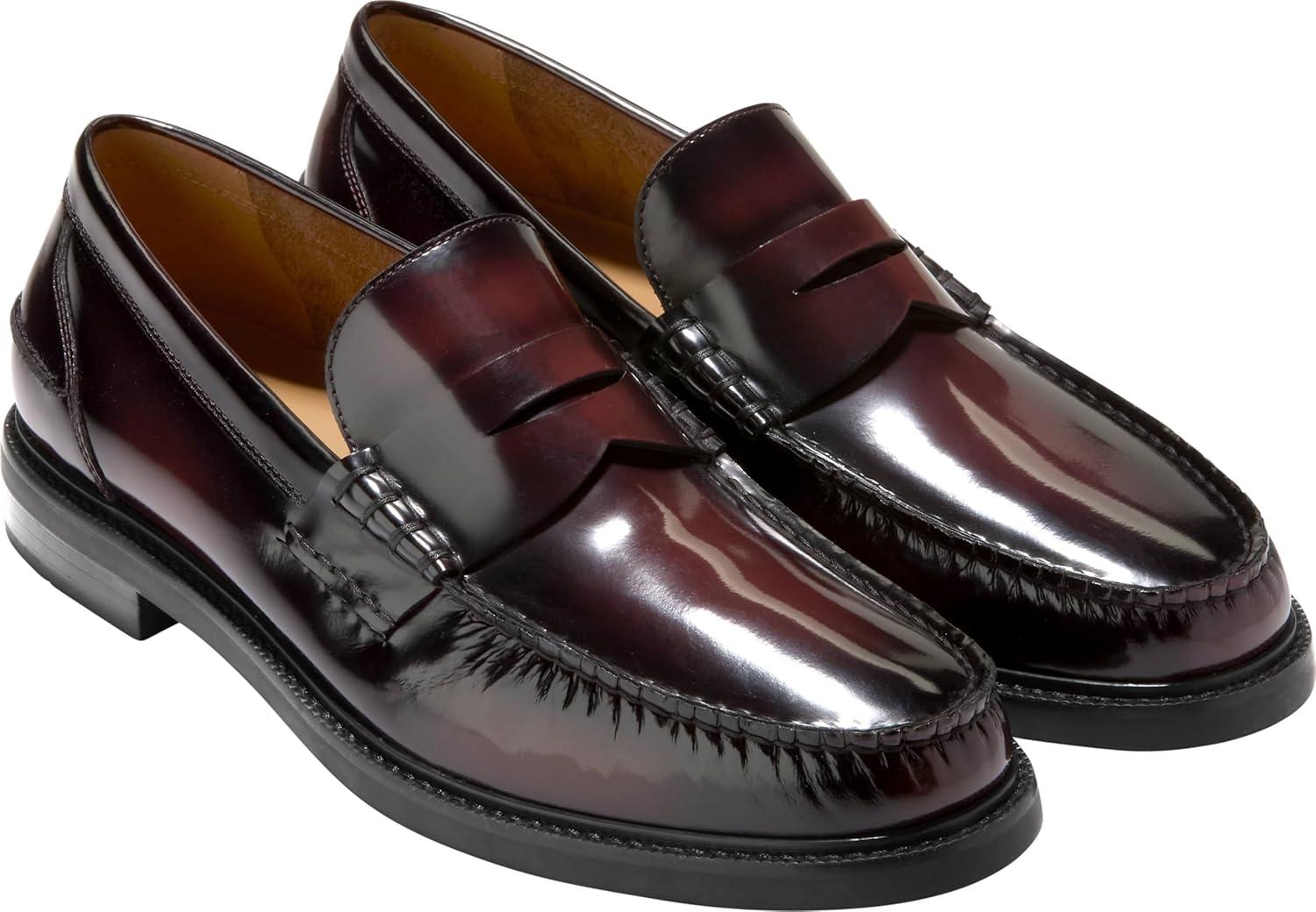 image:imageCole Haan Mens Pinch PrepBurgundy Box Brush OffBlack