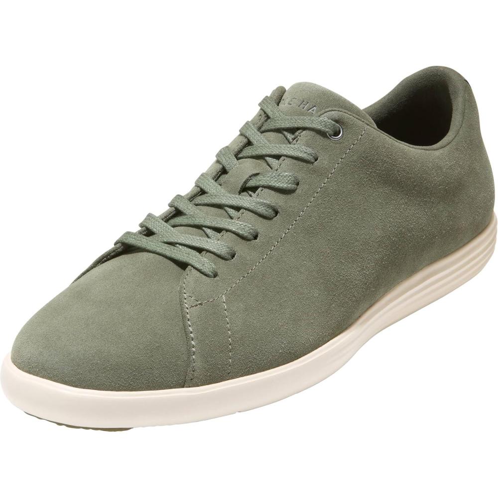 image:imageCole Haan Mens Grand Crosscourt 2 SneakersDusty Olive SuedeIvory