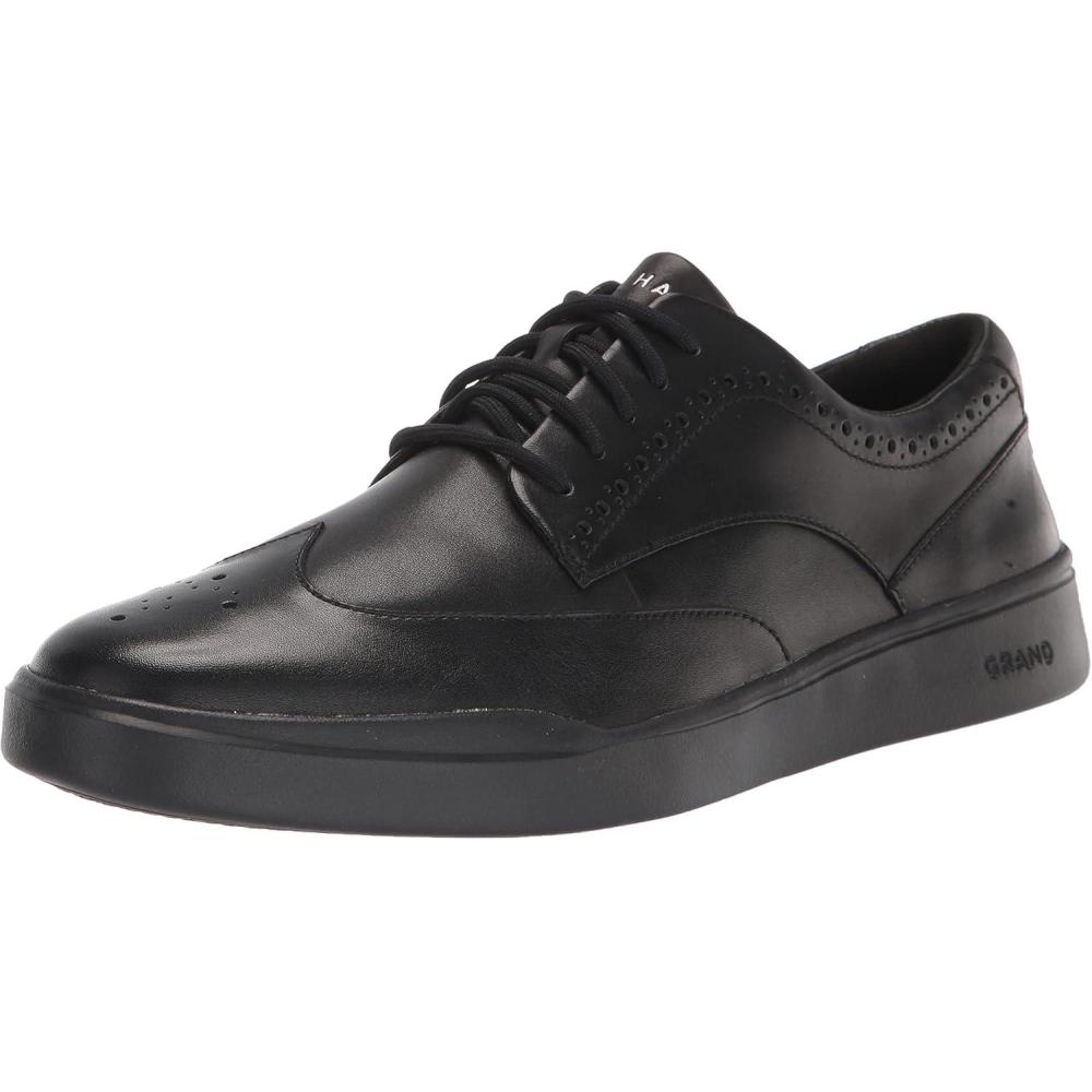 image:imageCole Haan Mens Grand Crosscourt Wingtip SneakerBlackBlack