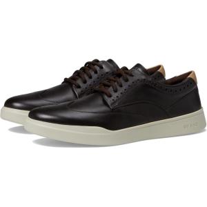 Cole Haan Men’s Grand Crosscourt Wingtip Sneaker(Dark Chocolate/Silver Birch)