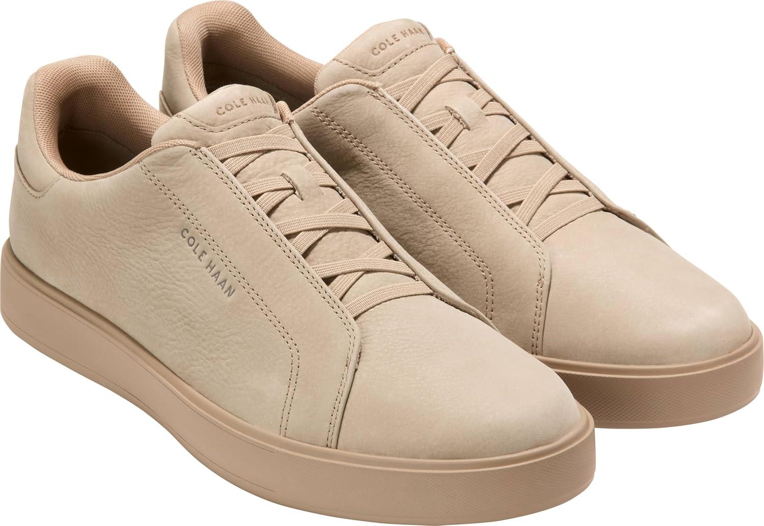 image:imageCole Haan Mens Grandpro Luxe SliponDark Latte NubuckNavy BlazerIvory