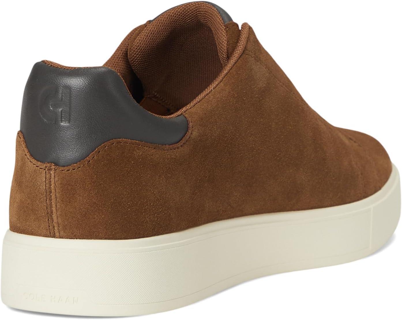 image:imageCole Haan Mens Grandpro Luxe SliponSpiced Brown SuedeRavenIvory