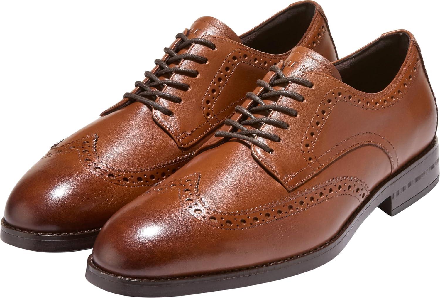 image:imageCole Haan Mens Harmon Grand WingtipBritish TanDark Brown