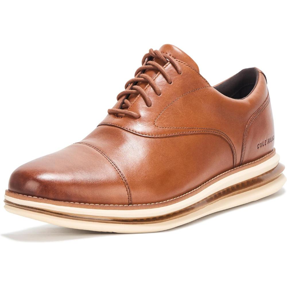 image:imageCole Haan Mens Originalgrand Energy One Cap ToeBritish TanNatural TanIvory