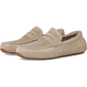 Cole Haan Men’s Grand Laser Penny(Light Sesame Suede/Ivory)