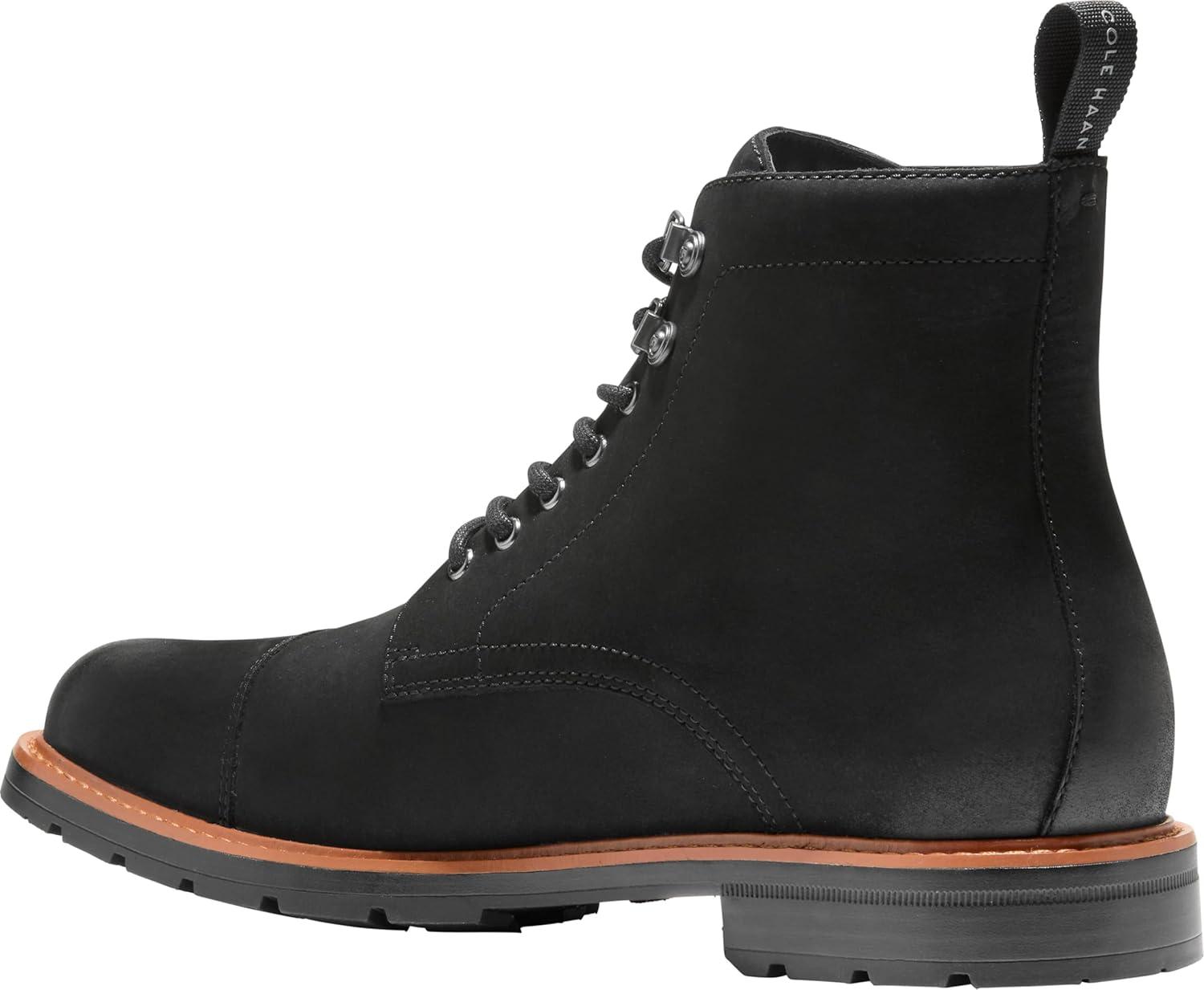 image:imageCole Haan mens Chamberlin Grand Cap ToeBlack NubuckBlack Wr
