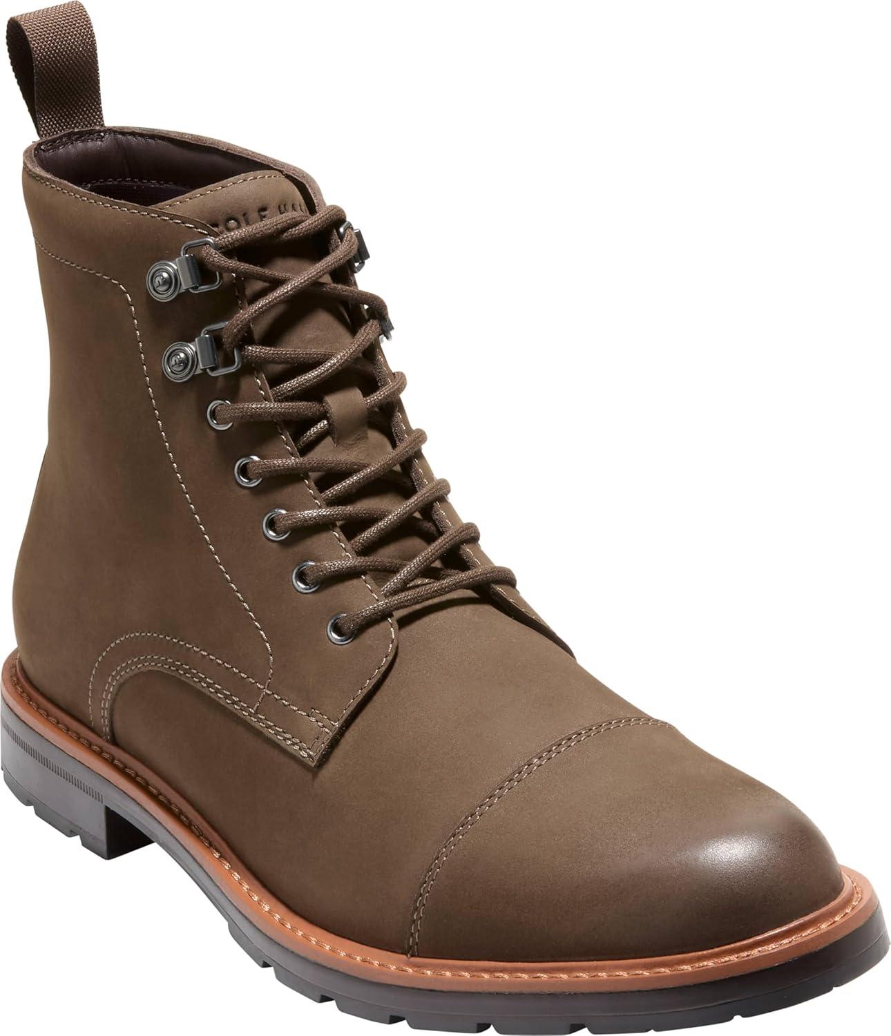 image:imageCole Haan mens Chamberlin Grand Cap ToeCh Truffle NubuckDk Brown Wr