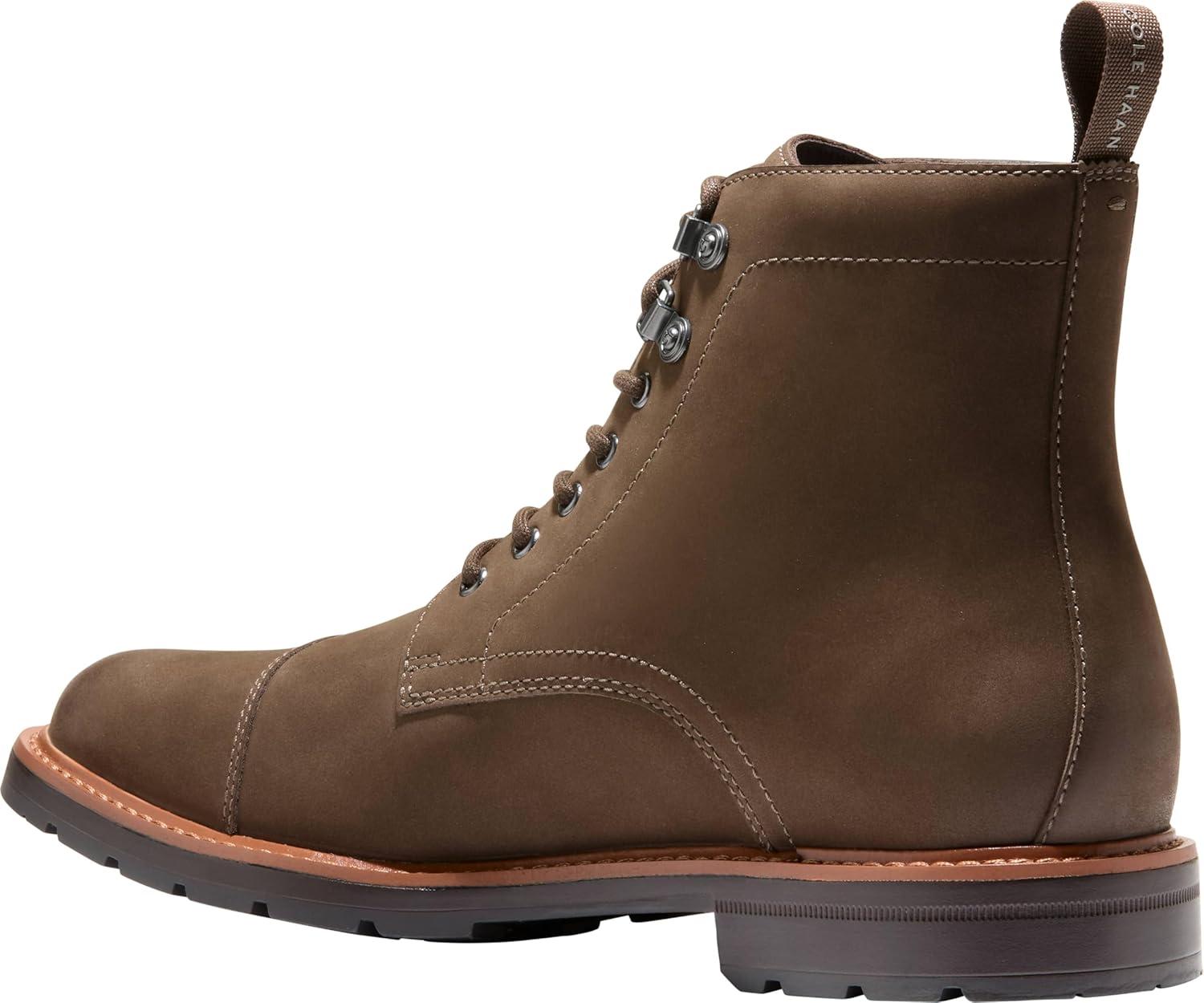 image:imageCole Haan mens Chamberlin Grand Cap ToeCh Truffle NubuckDk Brown Wr