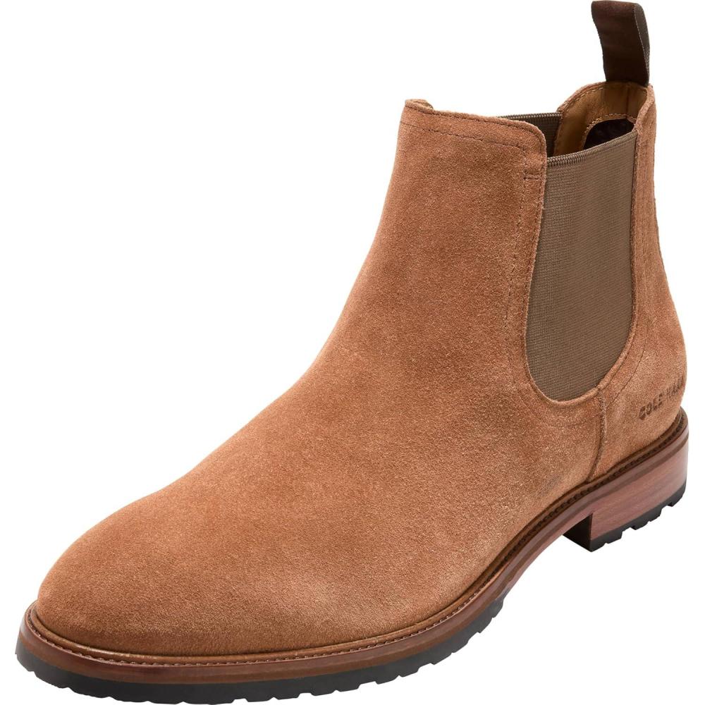 image:imageCole Haan Mens Berkshire ChelseaBritish Tan SuedeNatural
