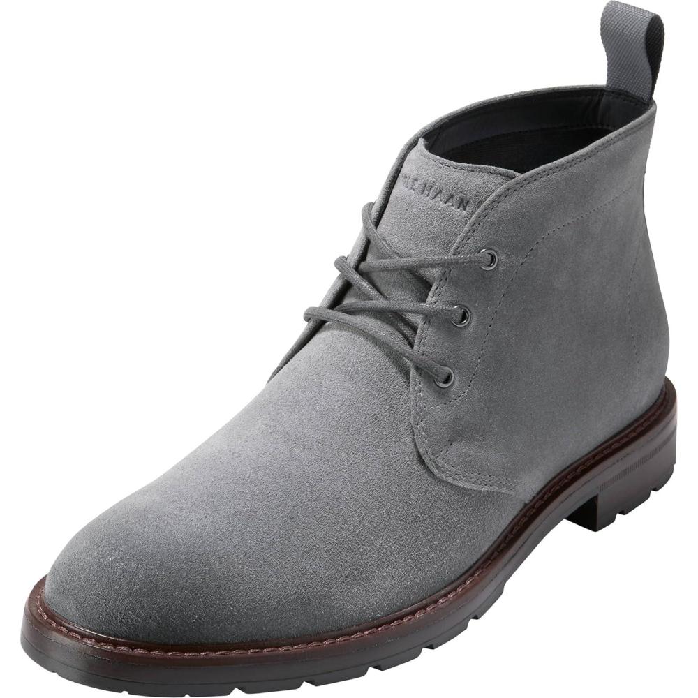 image:imageCole Haan mens Chamberlin Grand ChukkaQuiet Shade SuedeDark Brown