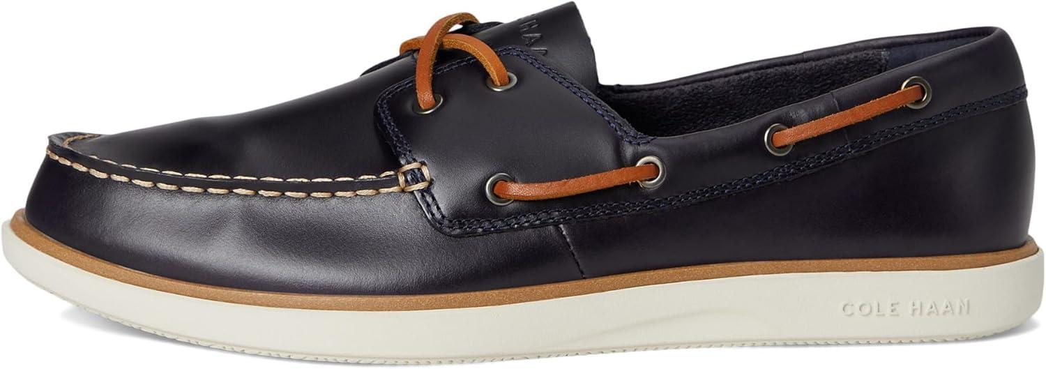 image:imageCole Haan Mens Grand Crosscourt Boat ShoeNavy BlazerBritish TanIvory