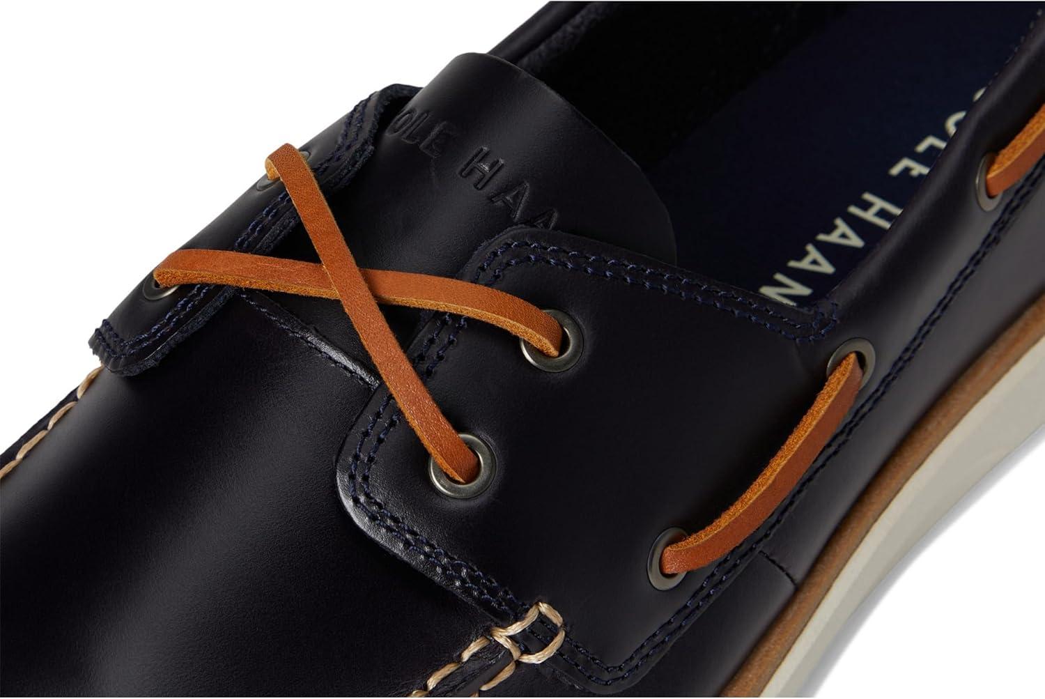 image:imageCole Haan Mens Grand Crosscourt Boat ShoeNavy BlazerBritish TanIvory