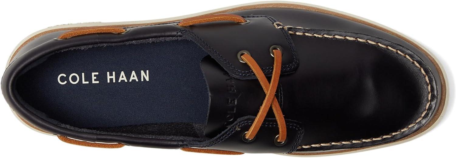 image:imageCole Haan Mens Grand Crosscourt Boat ShoeNavy BlazerBritish TanIvory