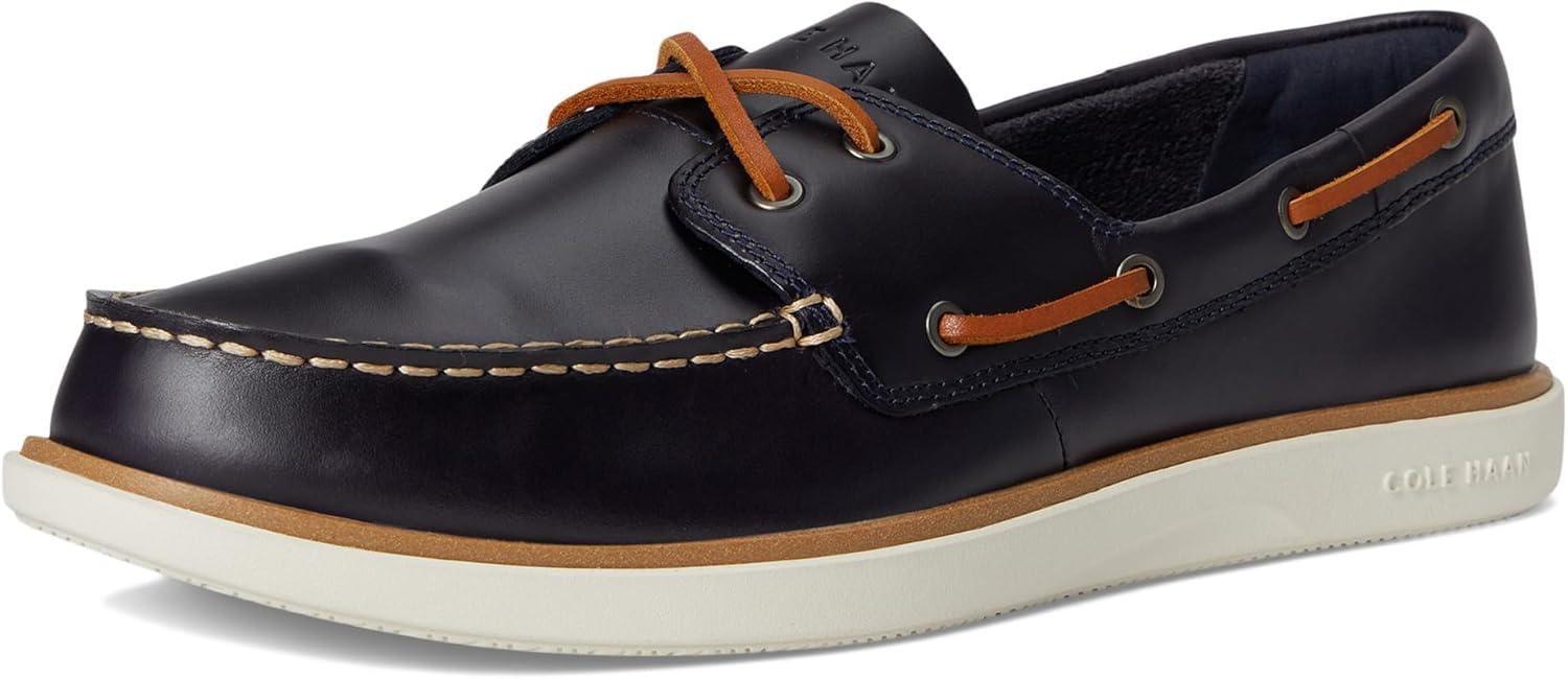 image:imageCole Haan Mens Grand Crosscourt Boat ShoeNavy BlazerBritish TanIvory