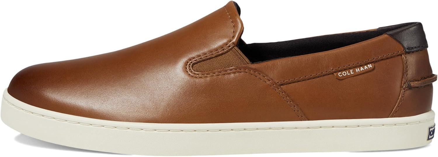 image:imageCole Haan Mens Nantucket Plain Toe Deck SliponBritish TanIvory