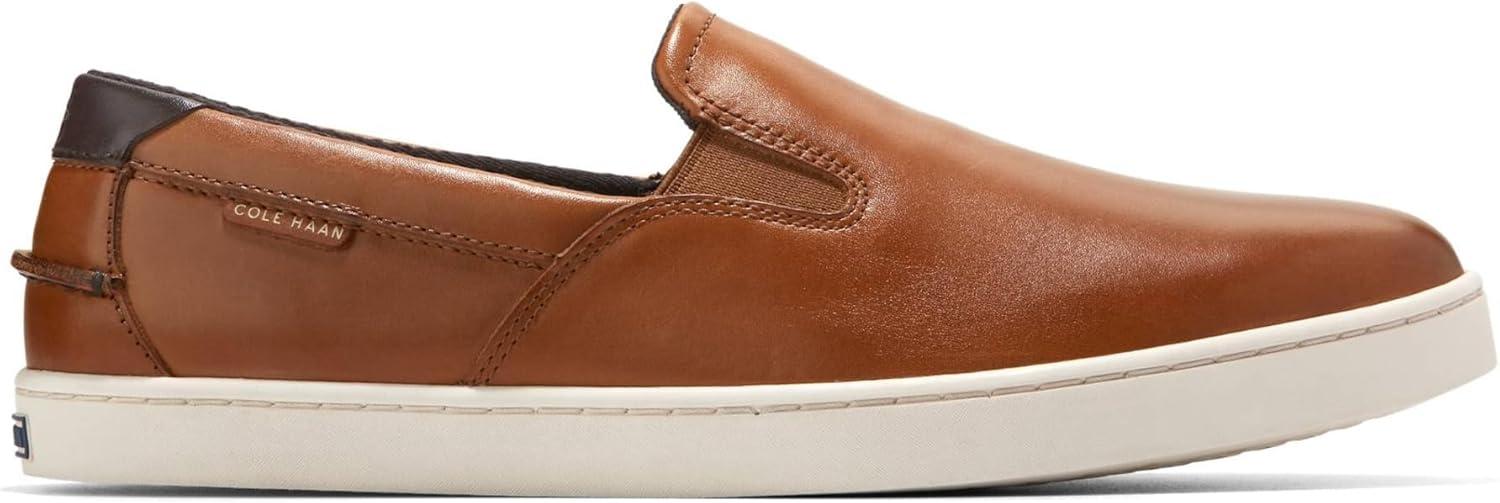 image:imageCole Haan Mens Nantucket Plain Toe Deck SliponBritish TanIvory