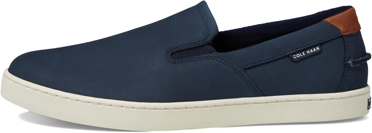 image:imageCole Haan Mens Nantucket Plain Toe Deck SliponNavy Blazer NubuckBlack