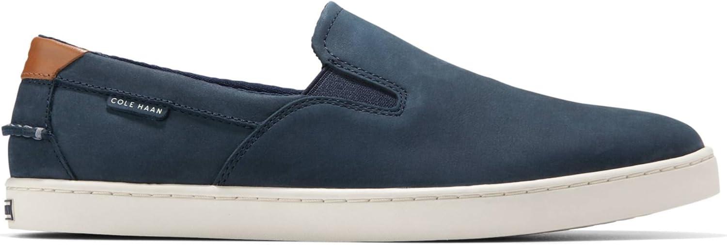 image:imageCole Haan Mens Nantucket Plain Toe Deck SliponNavy Blazer NubuckBlack