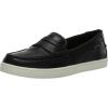 Black Pebbled Leather/Ivory
