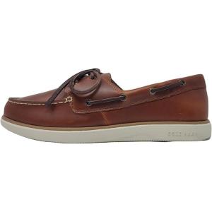 Cole Haan Men’s Grand Crosscourt Boat Shoe(Dark Chocolate Nubuck/Ivory)