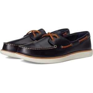 Cole Haan Men’s Grand Crosscourt Boat Shoe(Navy Blazer/British Tan/Ivory)