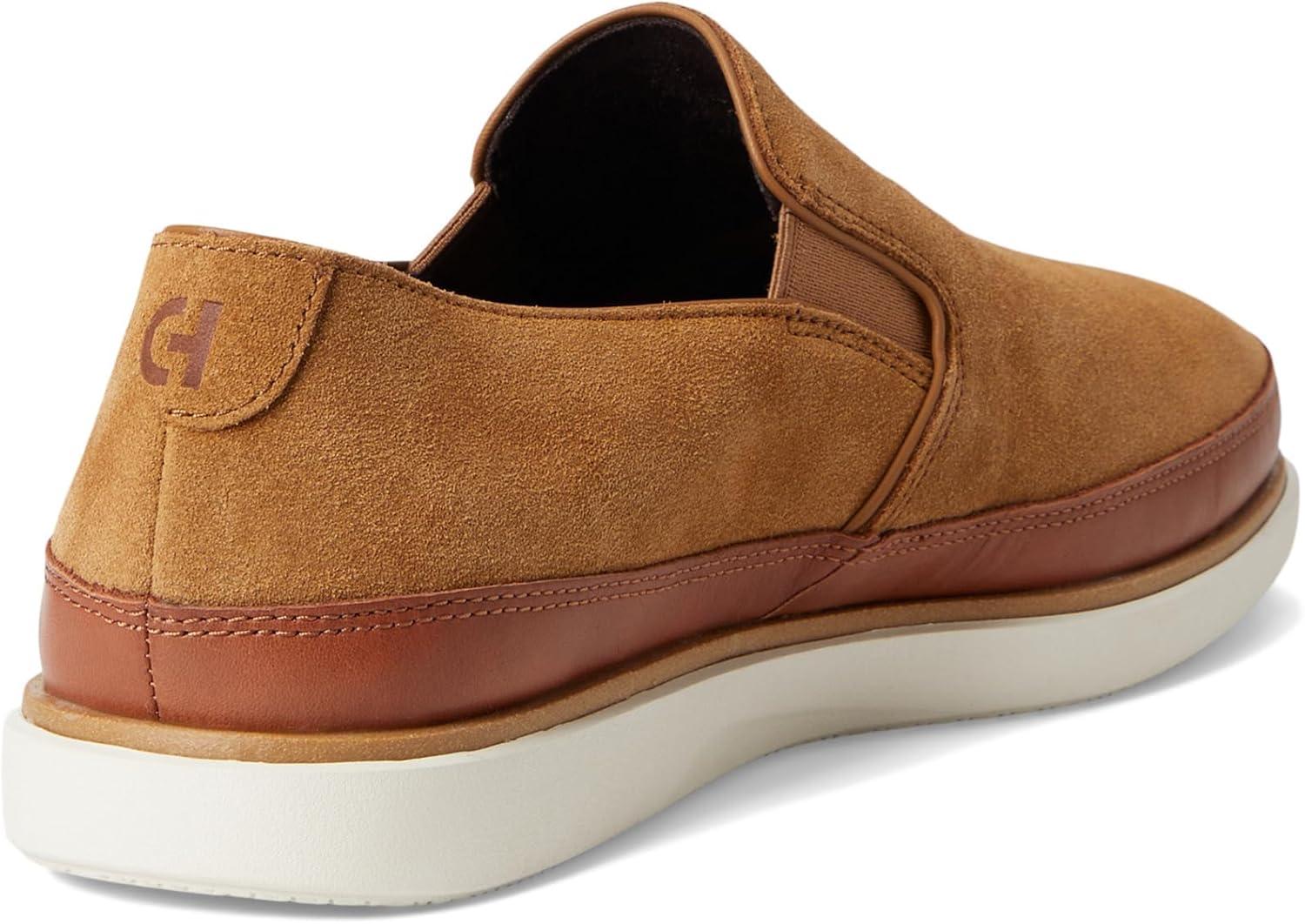 image:imageCole Haan Mens Grandpro Strawspoint Twin Gore SneakerGolden Toffee SuedeDk SequoiaIvor