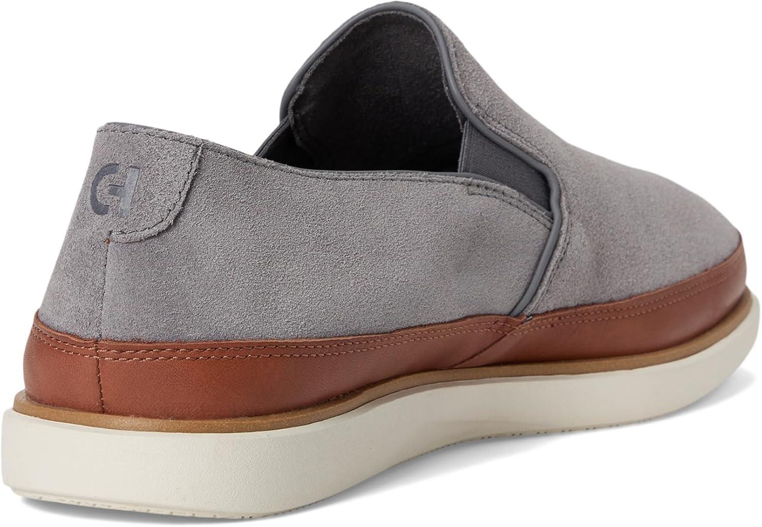 image:imageCole Haan Mens Grandpro Strawspoint Twin Gore SneakerQuiet ShadeDark SequoiaIvory