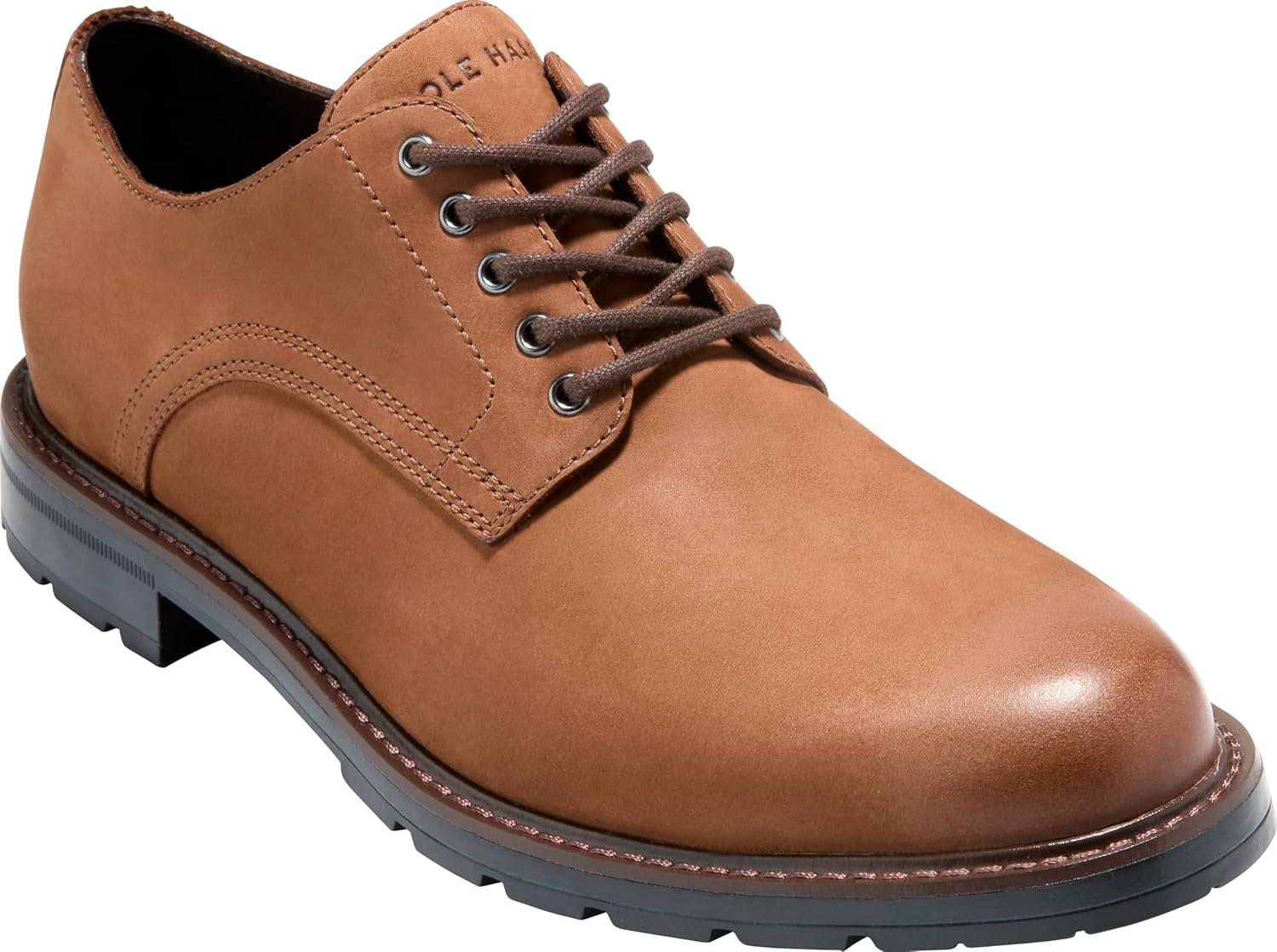 image:imageCole Haan Mens Chamberlin Grand Plain ToeCh British Tan NubuckBlack Wr