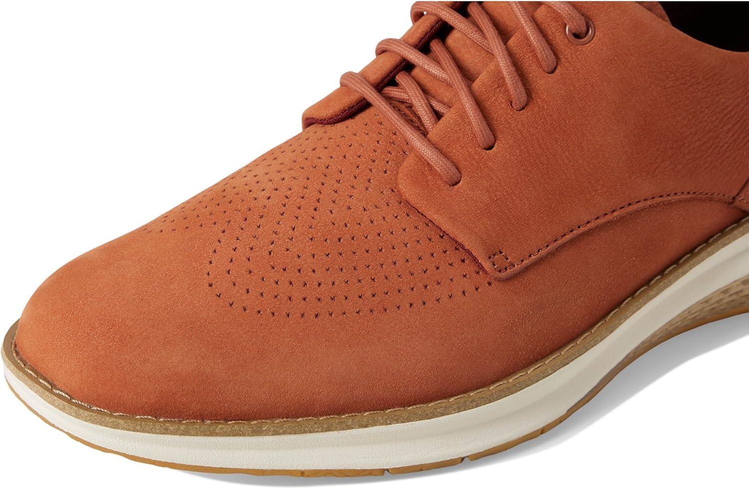 image:imageCole Haan Mens Originalgrand Energyweave Perforated Plain ToeAuburn NubuckIvoryGum