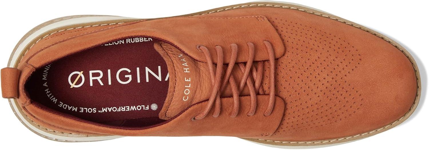 image:imageCole Haan Mens Originalgrand Energyweave Perforated Plain ToeAuburn NubuckIvoryGum