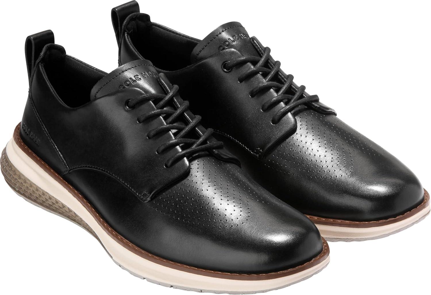 image:imageCole Haan Mens Originalgrand Energyweave Perforated Plain ToeBlackIvory