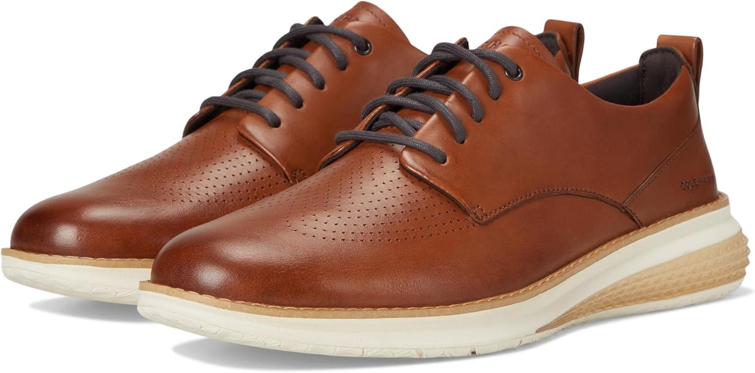 image:imageCole Haan Mens Originalgrand Energyweave Perforated Plain ToeBritish TanNatural TanIvory
