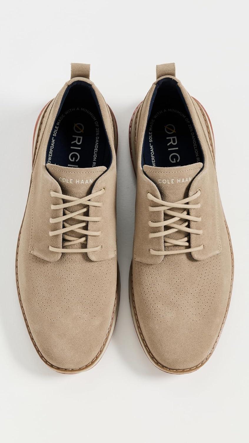 image:imageCole Haan Mens Originalgrand Energyweave Perforated Plain ToeCh Birch SuedePicanteAncient Scroll