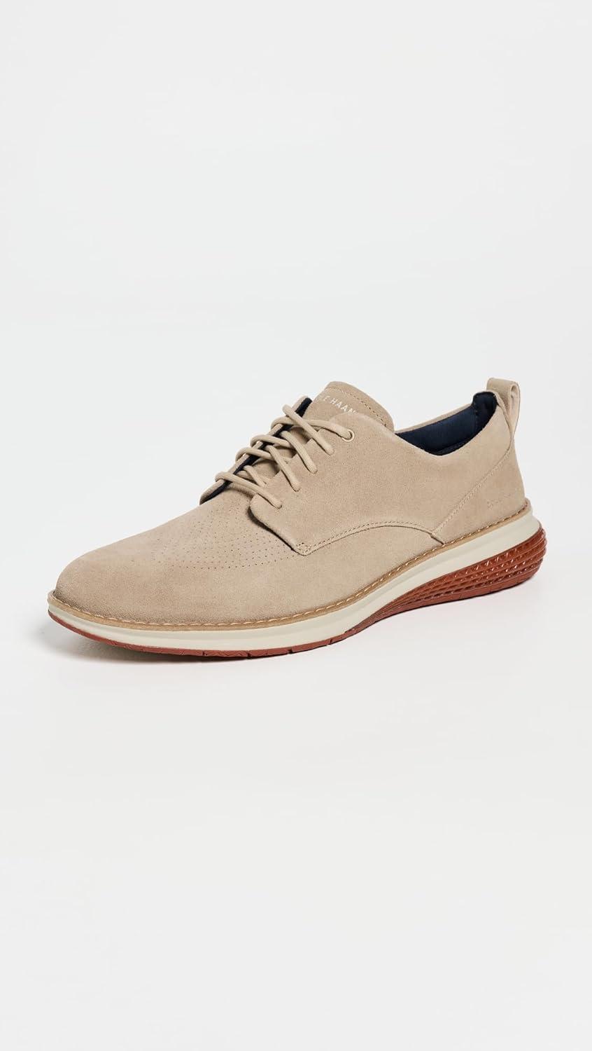 image:imageCole Haan Mens Originalgrand Energyweave Perforated Plain ToeCh Birch SuedePicanteAncient Scroll