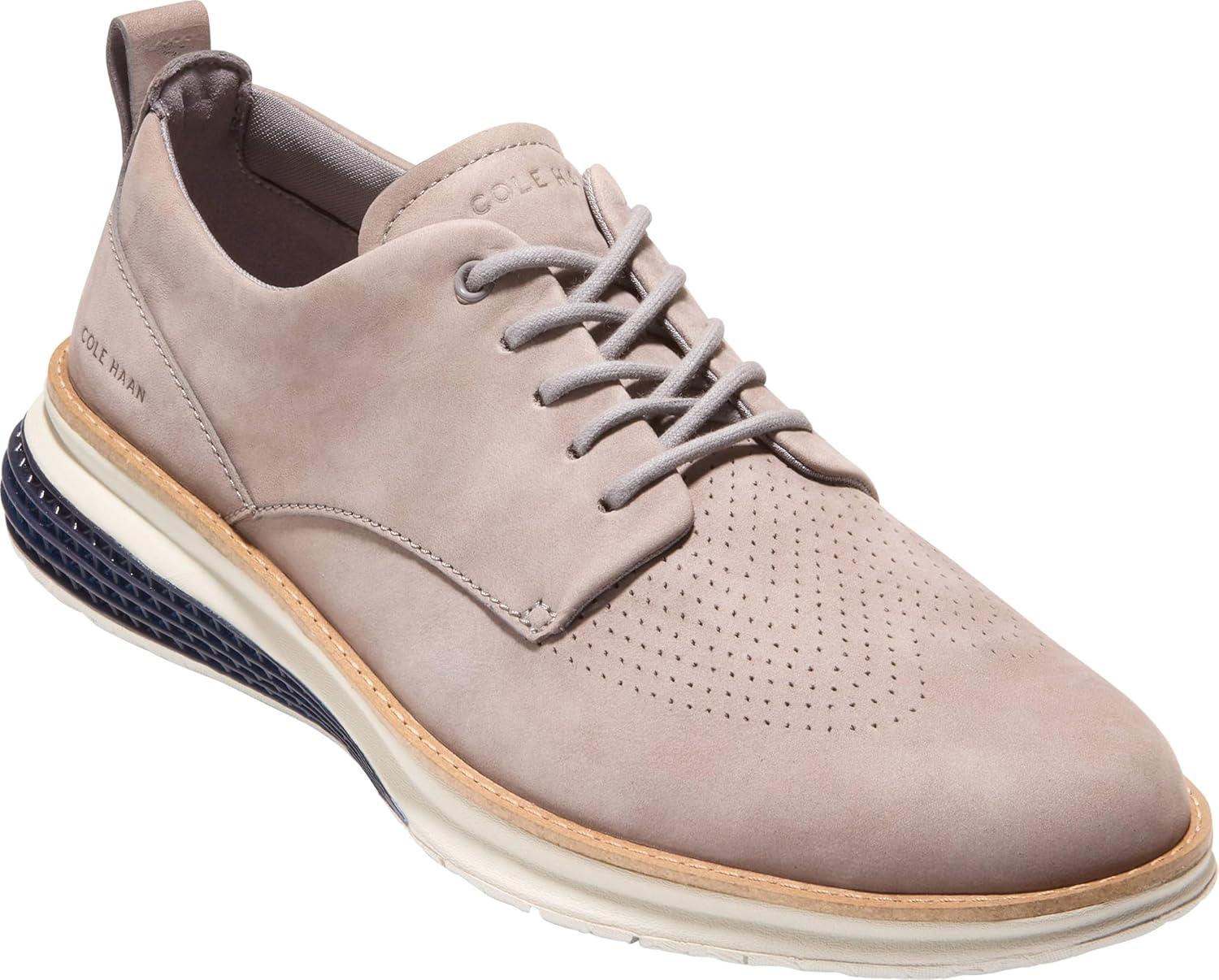 image:imageCole Haan Mens Originalgrand Energyweave Perforated Plain ToeIronstone NubuckMidnight MoonSilver Birch