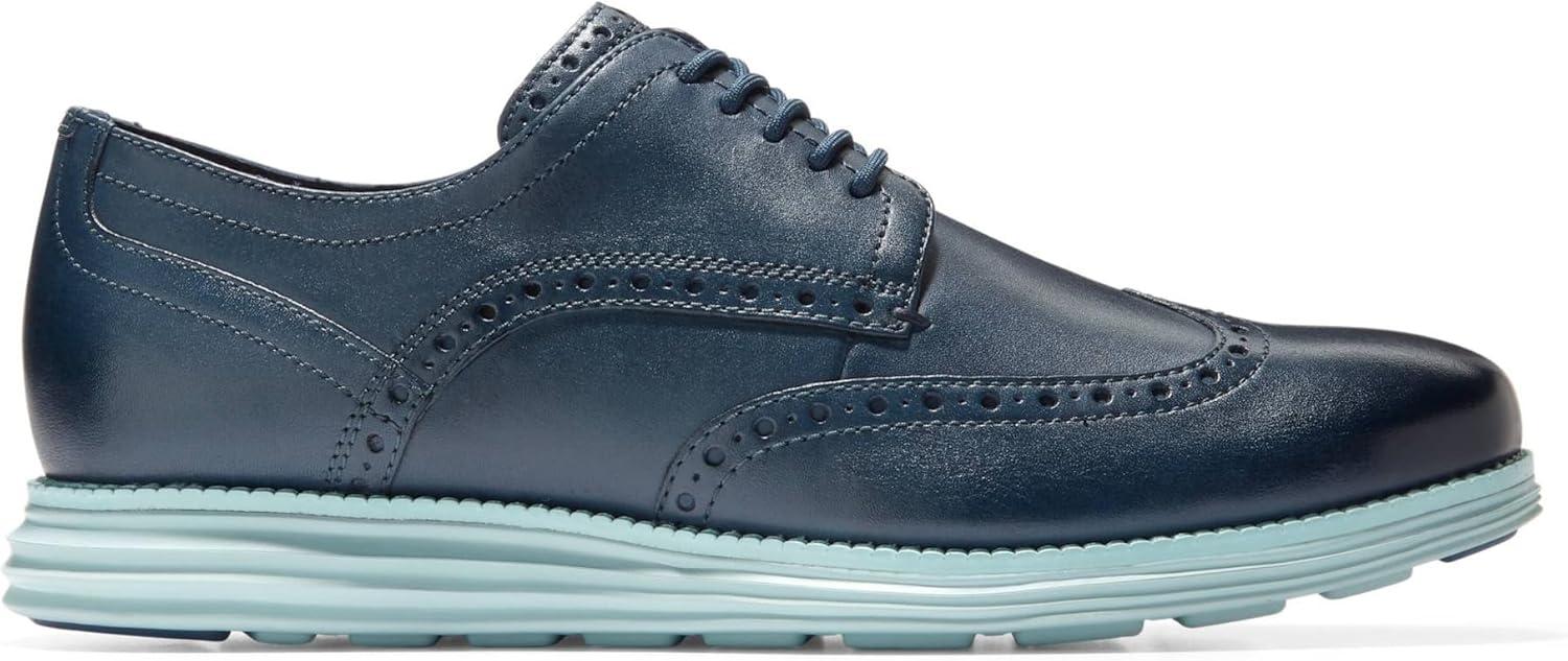 image:imageCole Haan Mens Originalgrand Shortwing WingtipBlue Wing TealCloud Blue