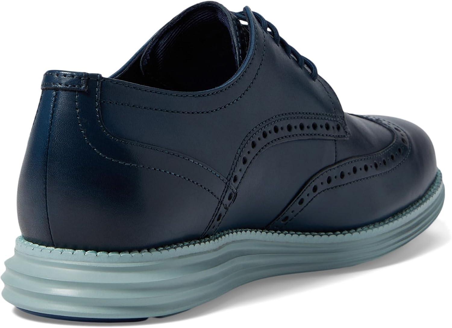 image:imageCole Haan Mens Originalgrand Shortwing WingtipBlue Wing TealCloud Blue
