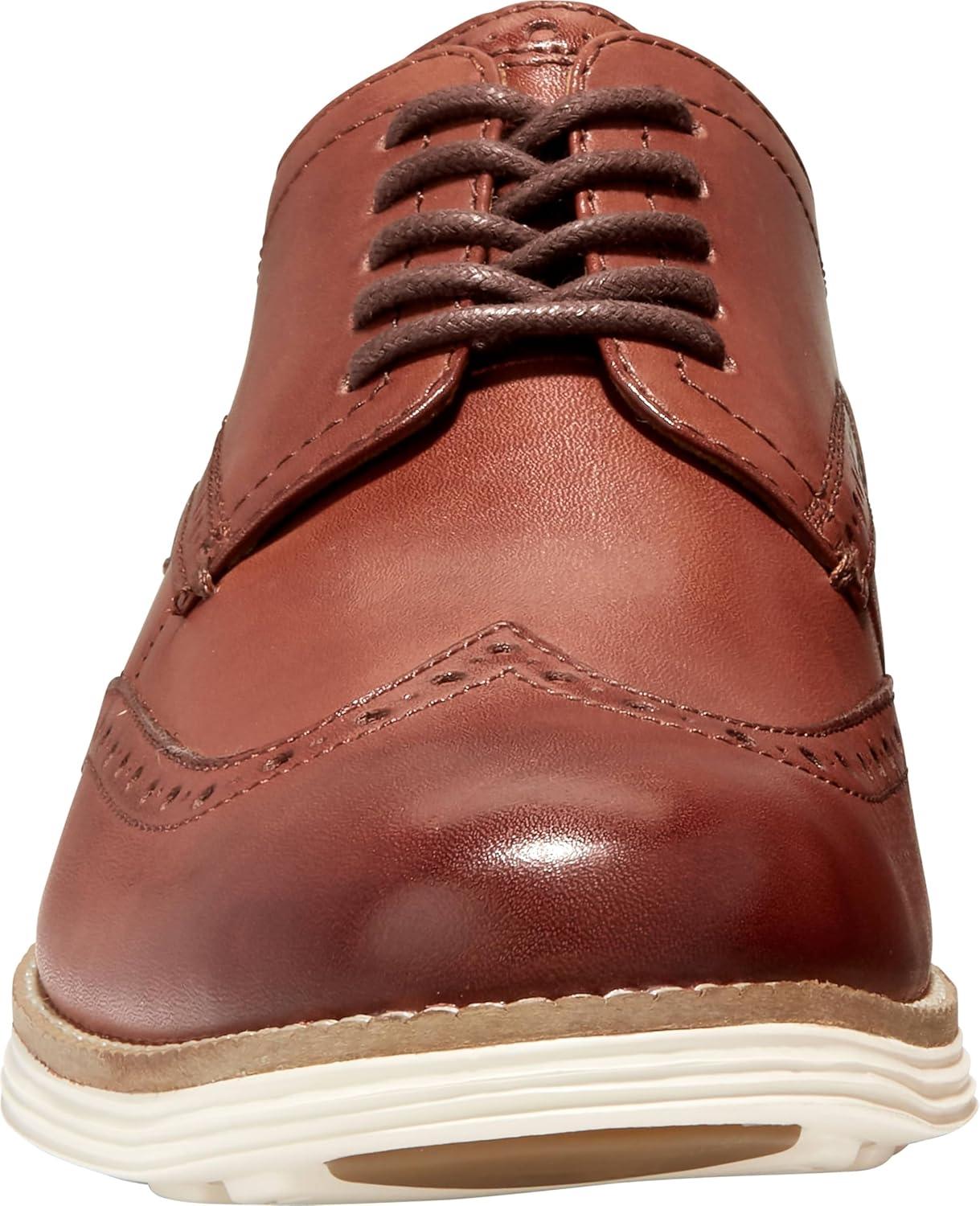 image:imageCole Haan Mens Originalgrand Shortwing WingtipWoodbury LeatherIvory
