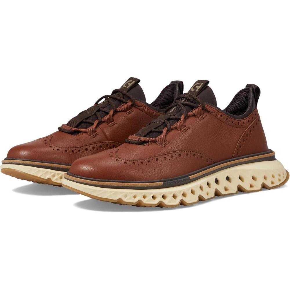 image:imageCole Haan Mens 5Zerogrand WingtipDark SequoiaAlabaster Gleam