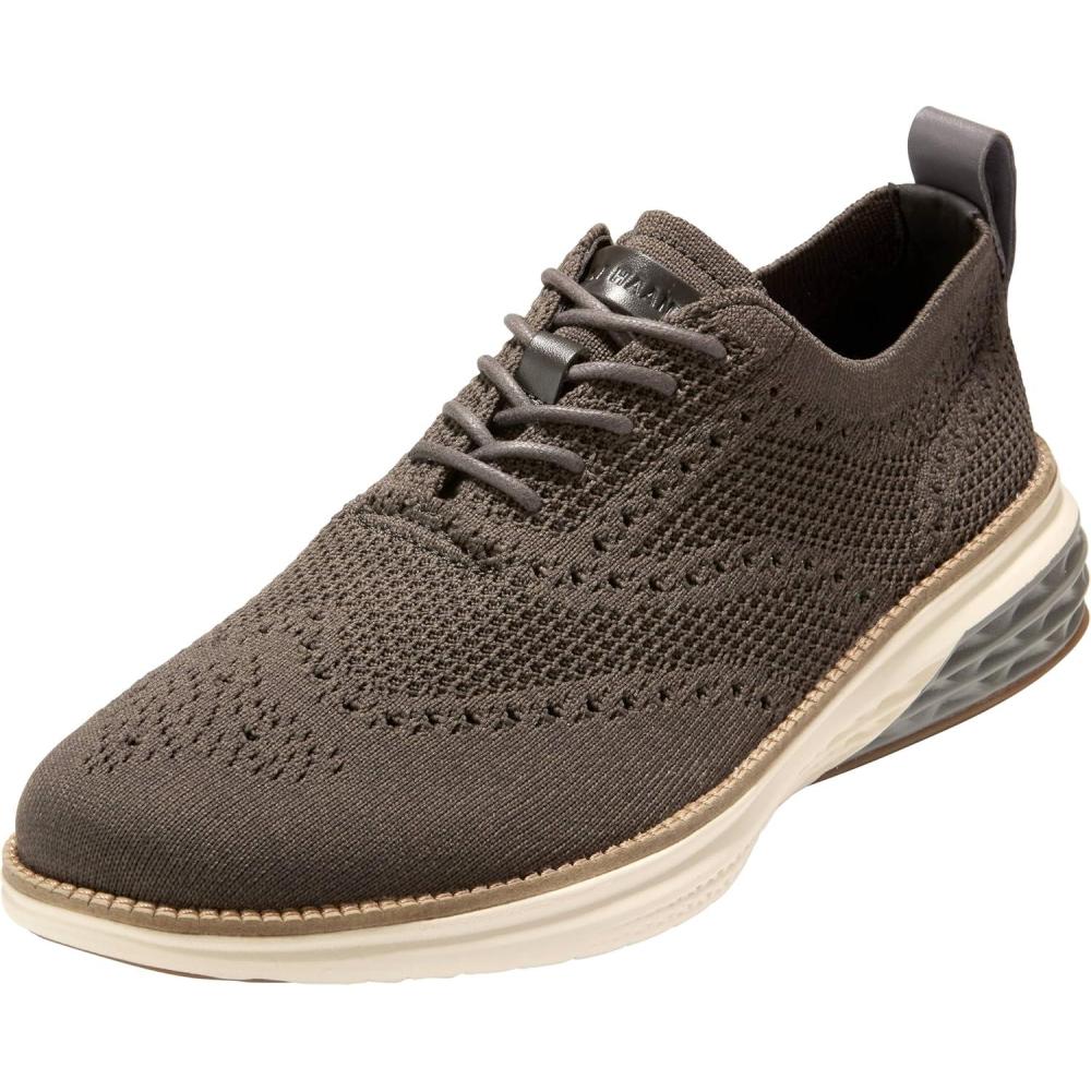 image:imageCole Haan Mens Grand Hurrion Stitchlite WingtipRavenCh Deep OliveQuiet ShadeIvory