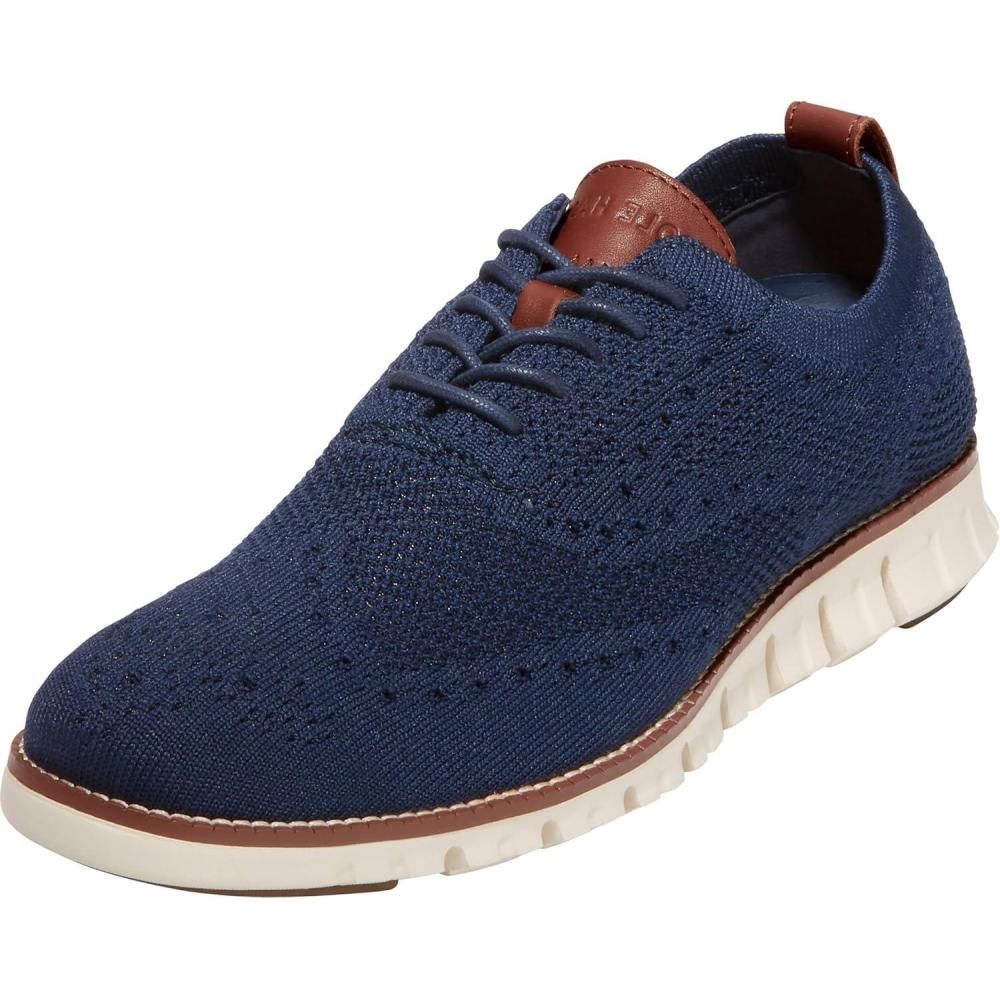 image:imageCole Haan Mens ZEROGRAND Stitchlite OxfordMarine BlueIvory