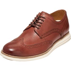 Cole Haan Men’s Originalgrand Shortwing Wingtip(Woodbury Leather/Ivory)