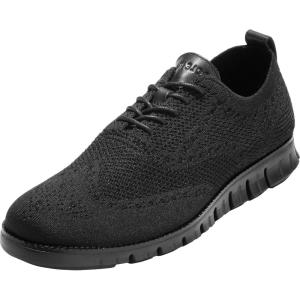 Cole Haan Men’s ZEROGRAND Stitchlite Oxford(Black Knit/Black)