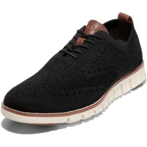 Cole Haan Men’s ZEROGRAND Stitchlite Oxford(Black/Ivory)