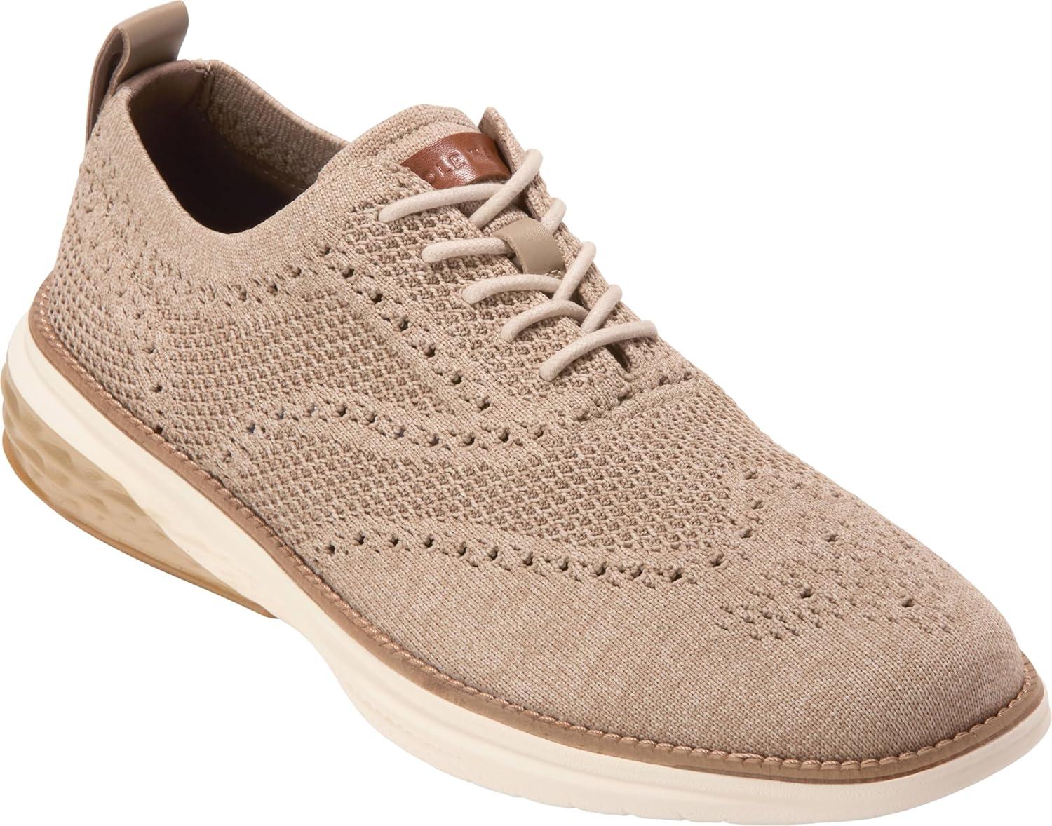 image:imageCole Haan Mens Grand Hurrion Stitchlite WingtipOxford TanCh Dk LatteIvory