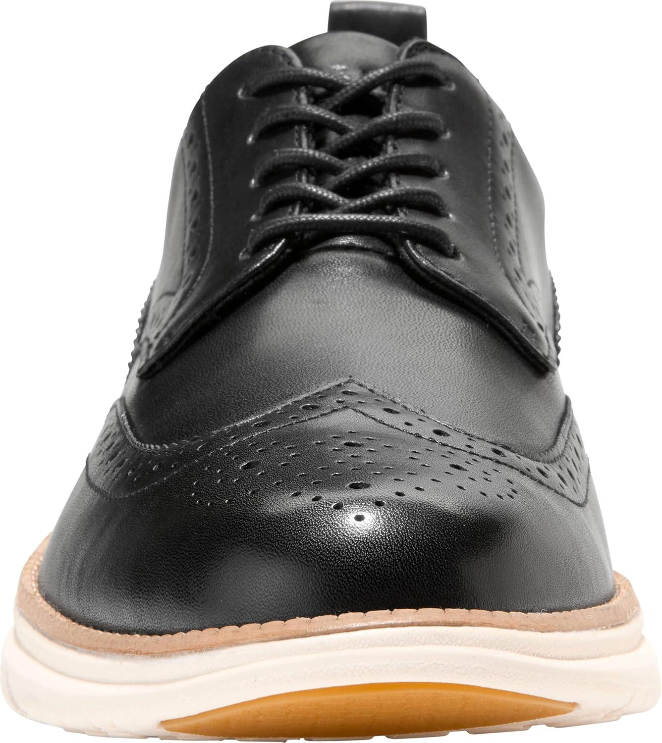 image:imageCole Haan Mens Grand Hurrion WingtipBlackIvory