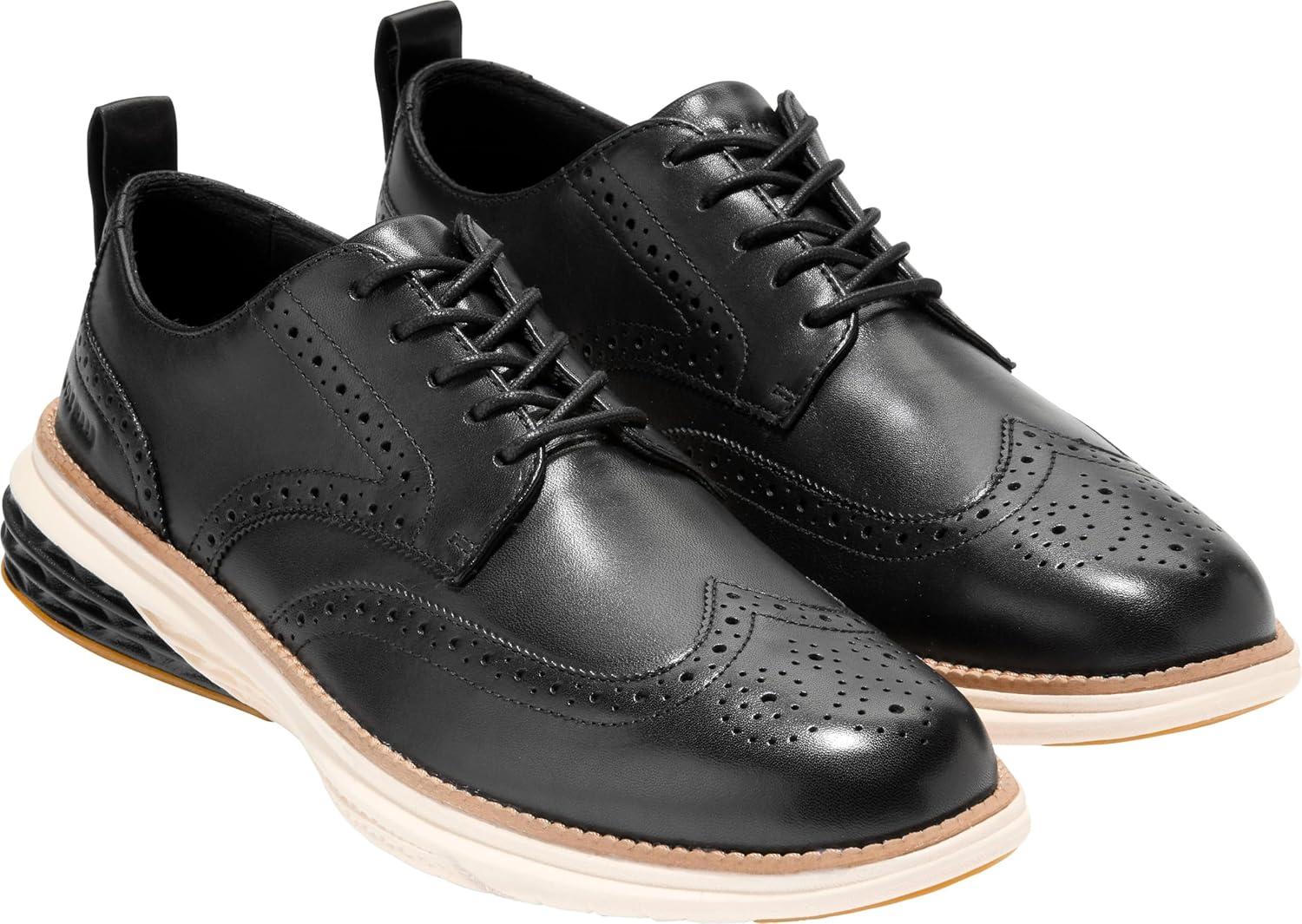 image:imageCole Haan Mens Grand Hurrion WingtipBlackIvory